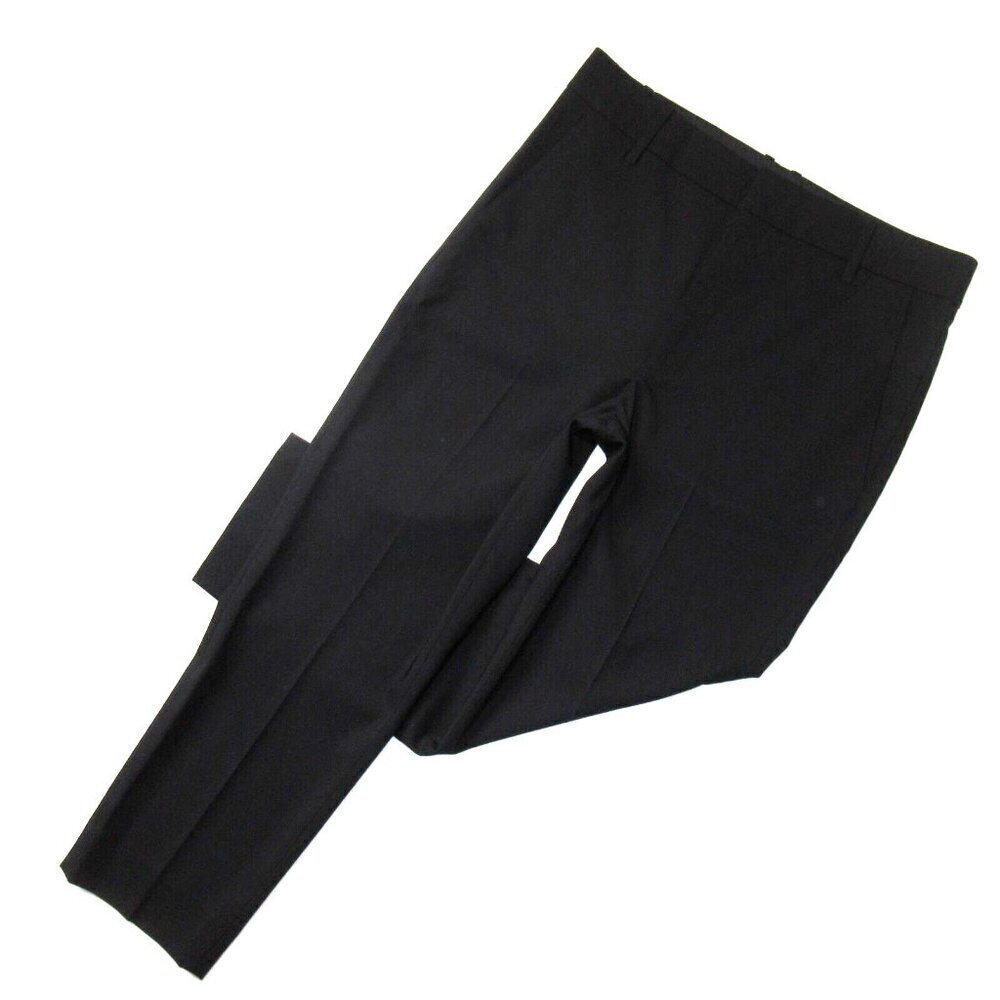 NWT Vince Tapered Crop Trousers in Black Stretch Wool Ankle Pants 12 $335
